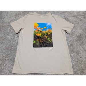 Nike Graphic T Shirt Move with Nature Beige Men's XL The Nike Tee